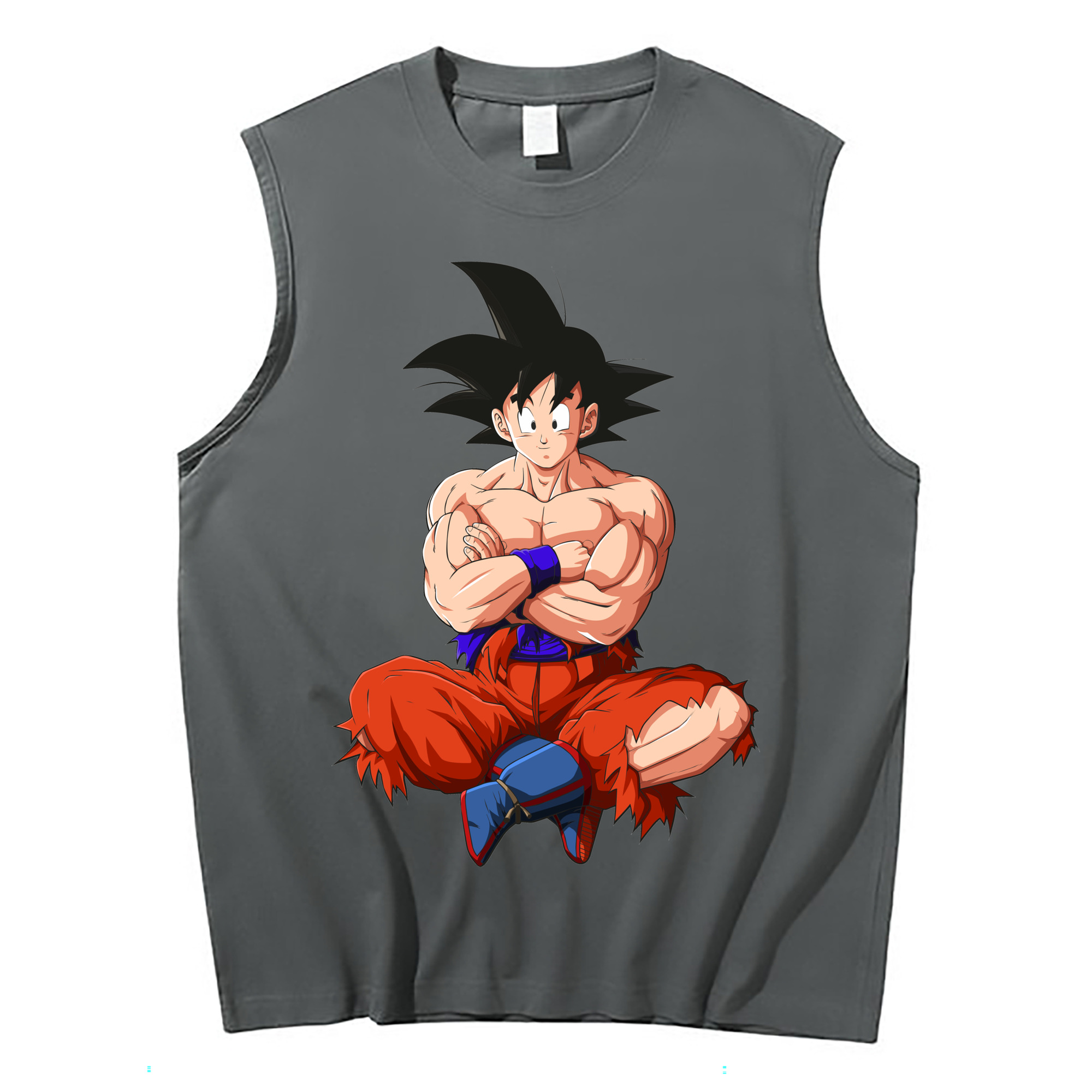（画像用） ドラゴンボール 孫悟空（そん ごくう）Son Goku カカロット DRAGON BALL Kakarotto コットン100％タンクトップ（フロントプリント）